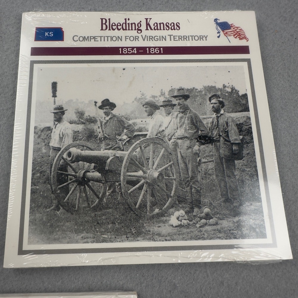 Atlas Editions Civil War History Cards Sealed Constitution Kansas Harpers Ferry - Picture 4 of 14